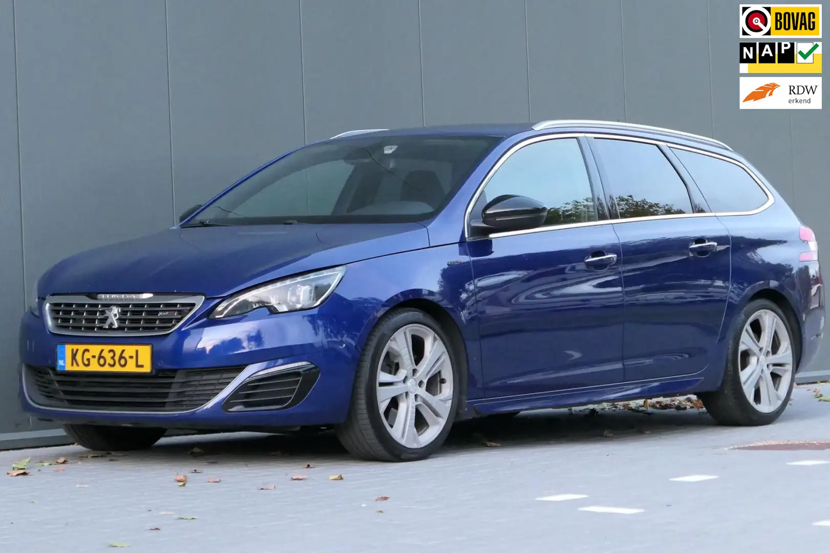 Peugeot 308 SW 2.0 BlueHDI GT 180 Navi Euro6 220pk Automaat NA Bleu - 1