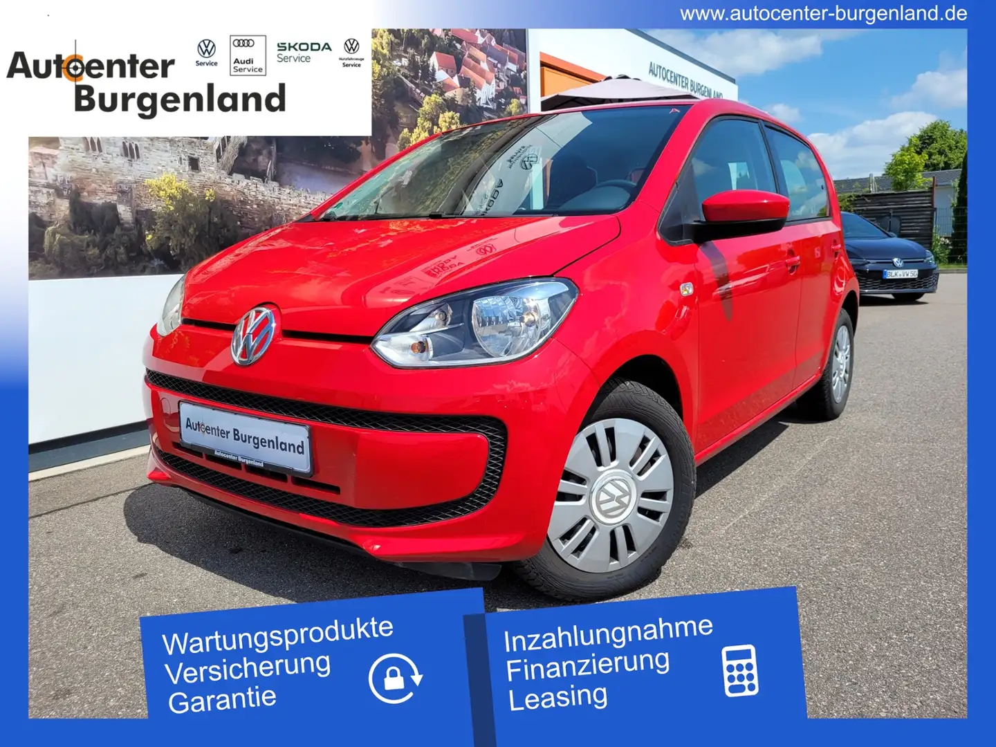 Volkswagen up! 1.0 ASG-Automatik move Rot - 1