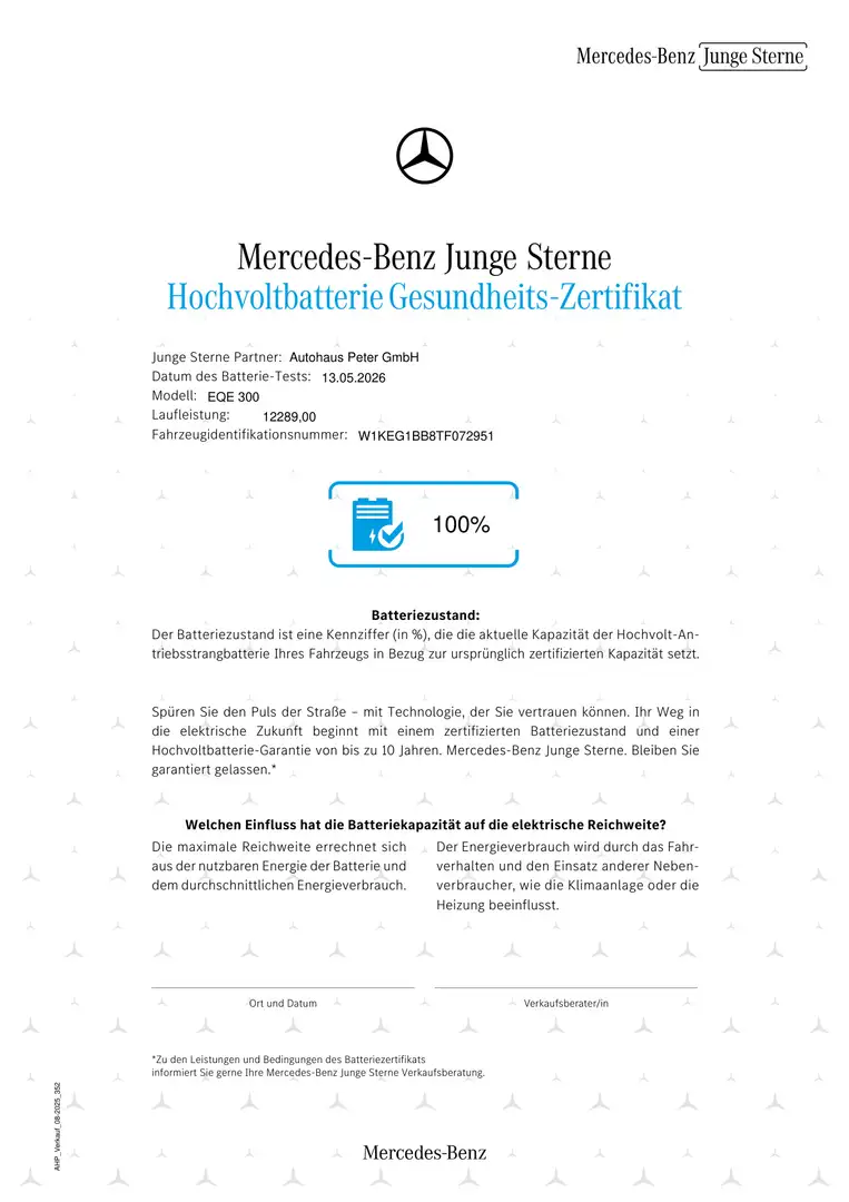 Mercedes-Benz EQE 300 ElectricArt*Digital*Sitzklima*HA-Lenkung Blau - 2
