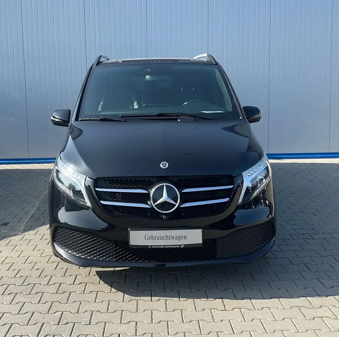Mercedes-Benz V 300 d LANG LIEGEPAKET LEDER LED 360° KAMERA AHK Zwart - 2