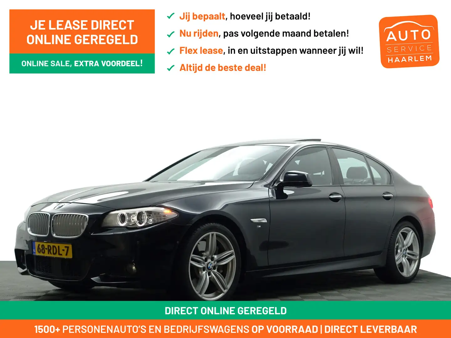 BMW 550 5-serie M 550xi Aut- Dealer Onderhouden, Soft Clos Schwarz - 1