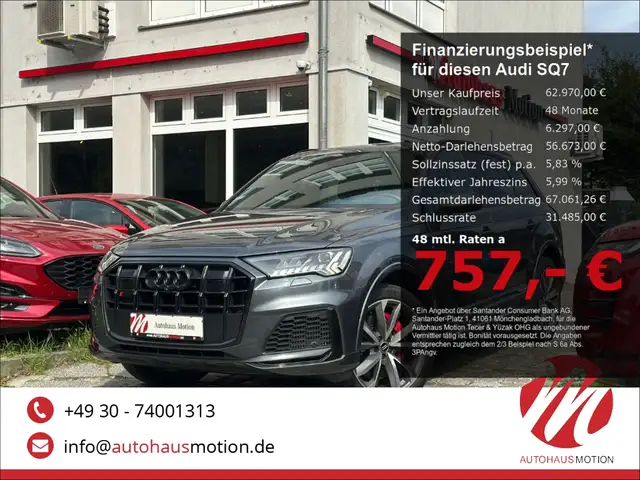 Audi SQ7 4.0 quattro TDI 21'LM Matrix Pano HUD Kamera Luftf