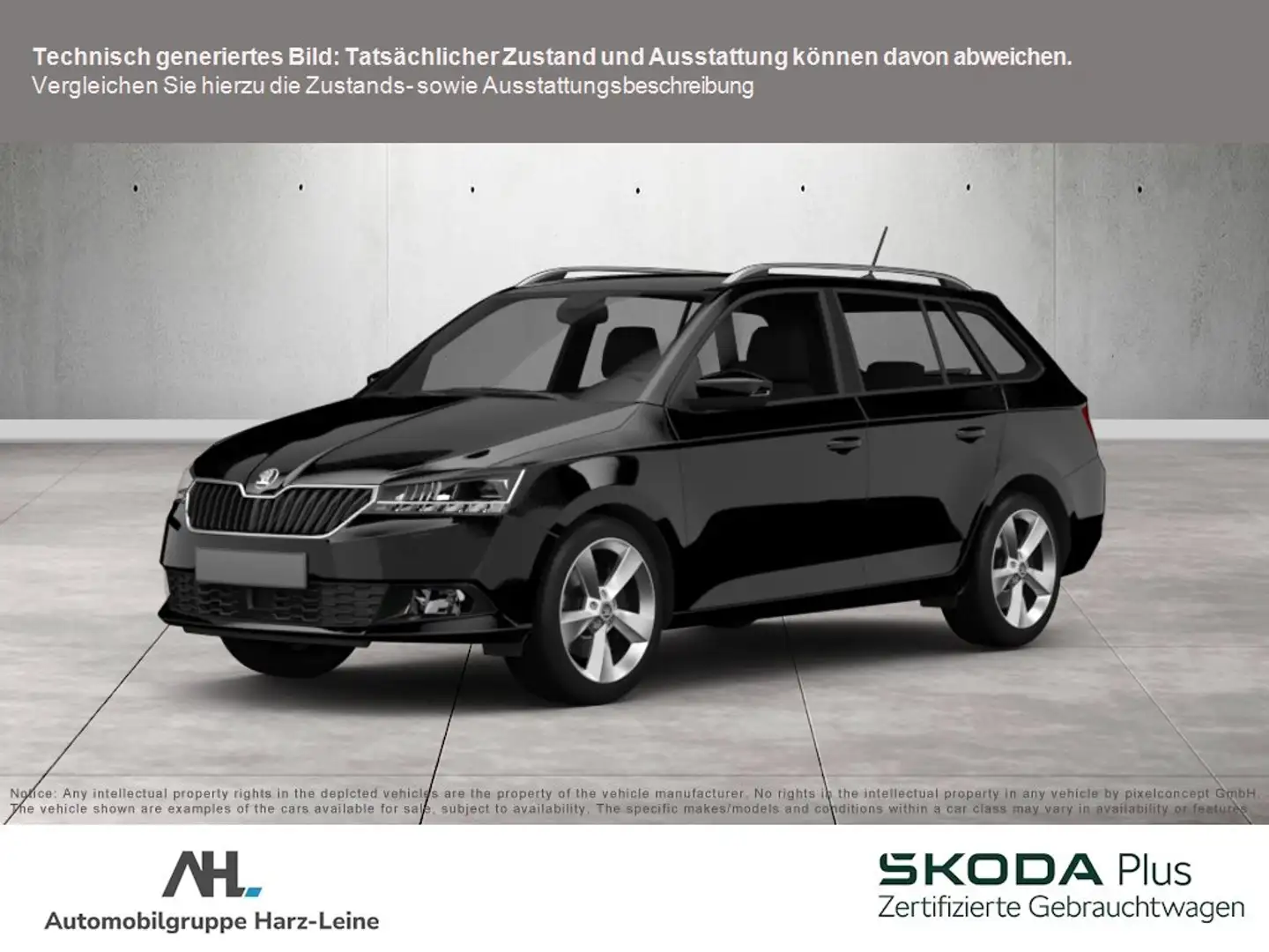 Skoda Fabia Combi 1.0 MPI Cool Plus Klima PDC LM Bluetooth Schwarz - 1
