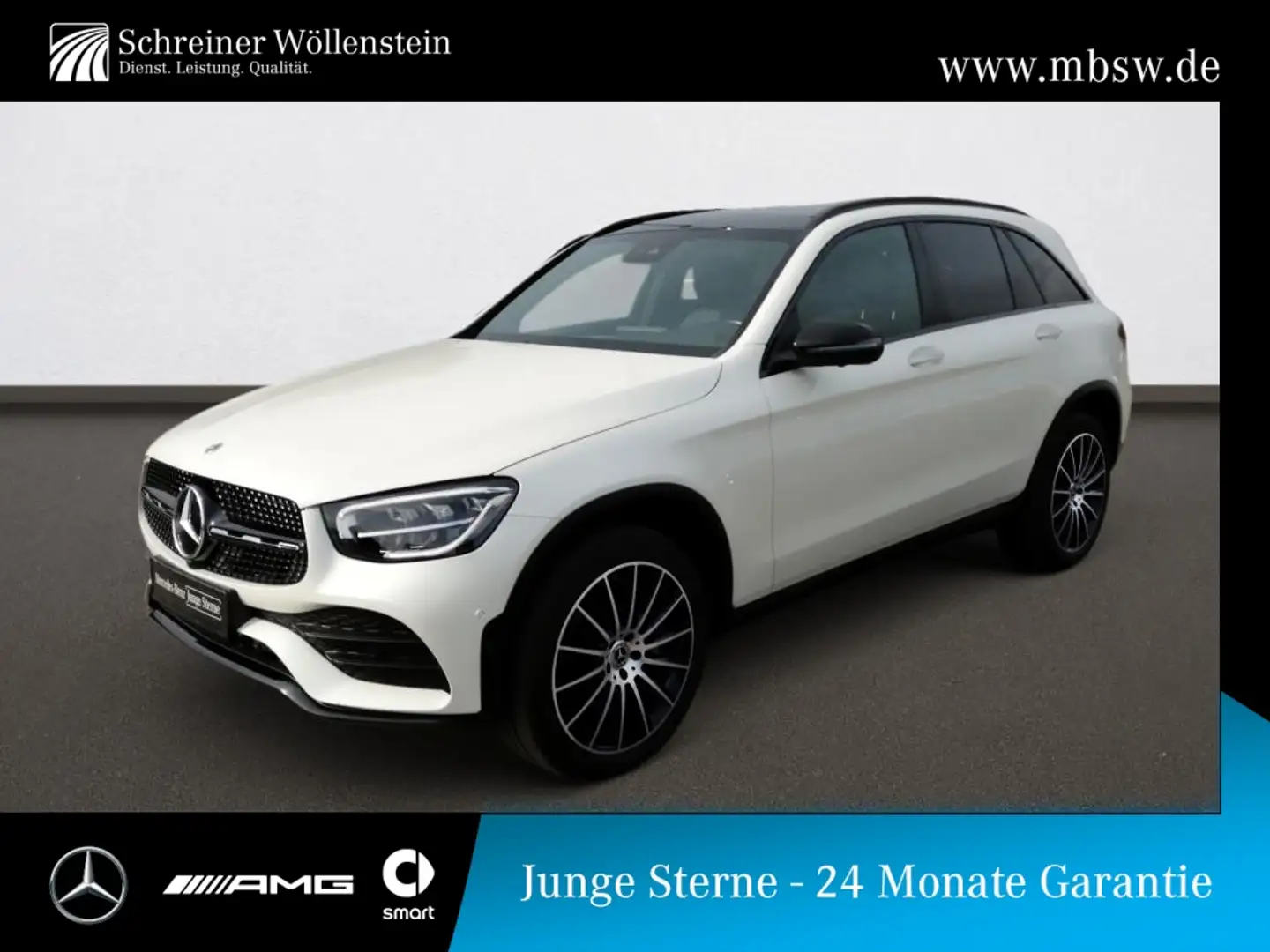 Mercedes-Benz GLC 300 de 4M *AMG*Night*360°*Memory*KeyGo*Pano* Blanc - 1