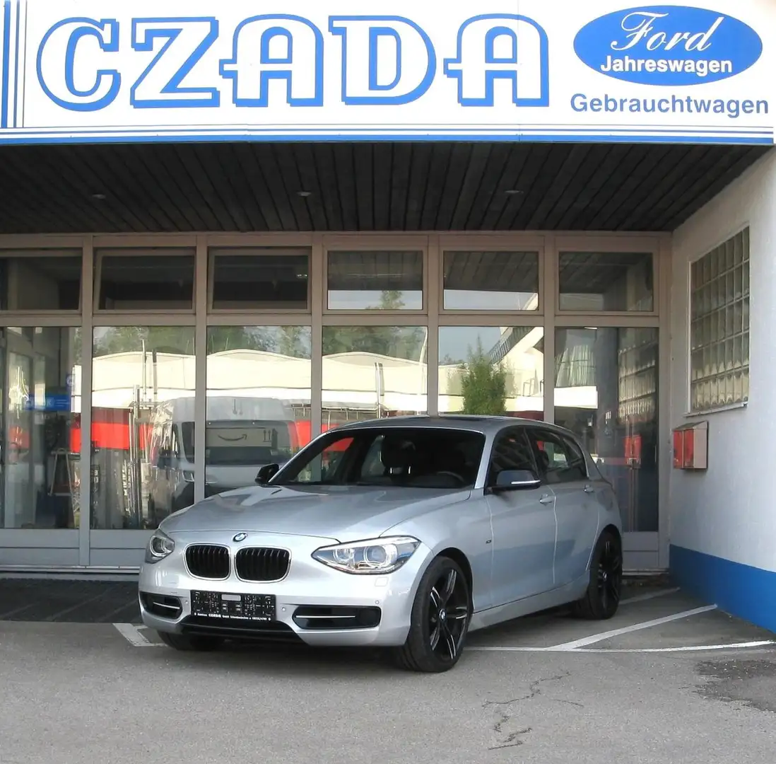 BMW 118 i Sport-Line*Leder*Navi*Bi-Xenon*Sitzh.* Argent - 1