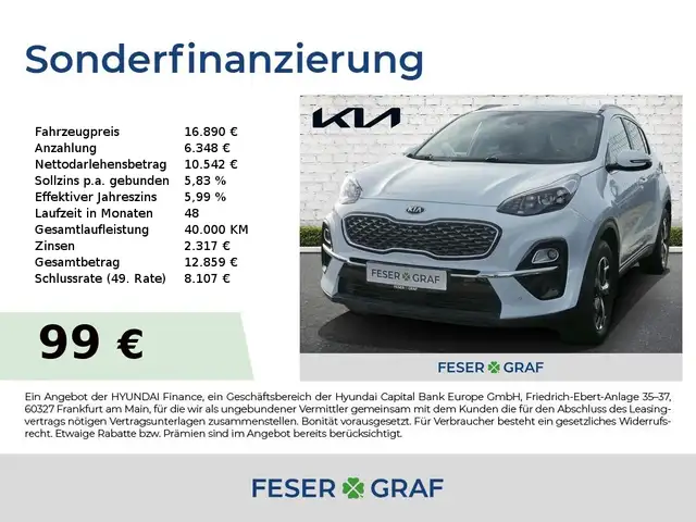 Kia Sportage 1.6 GDI SPIRIT Navi 4x Sitzhzg. LED