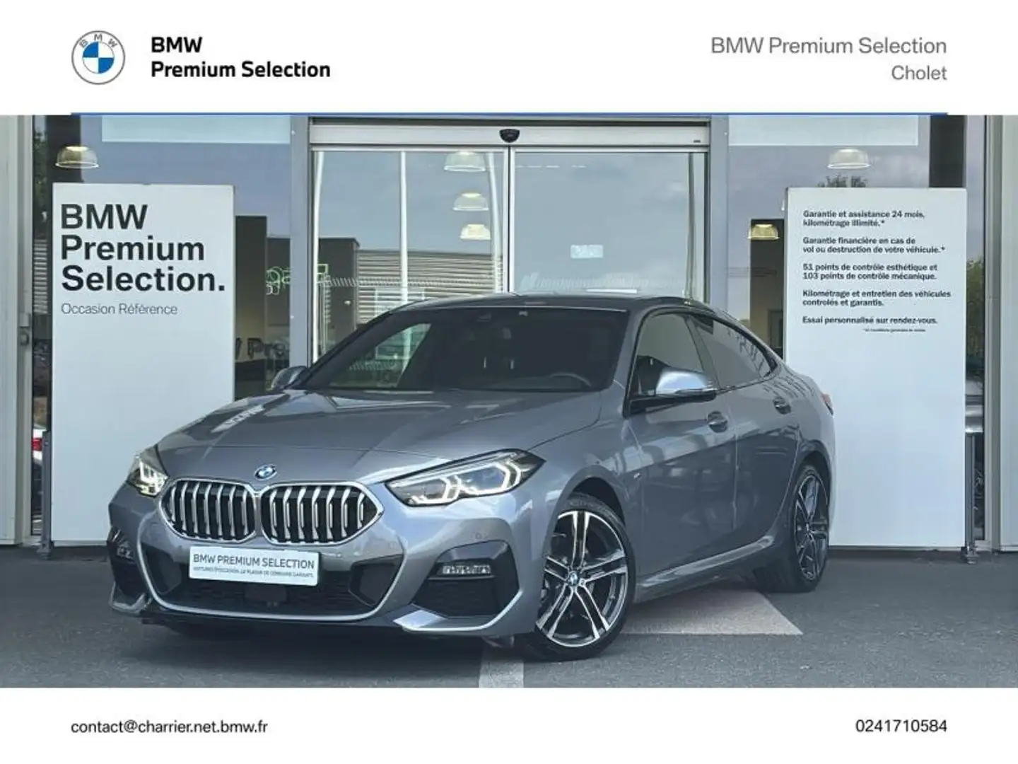 BMW 218 218dA 150ch M Sport BVA8 Gris - 1