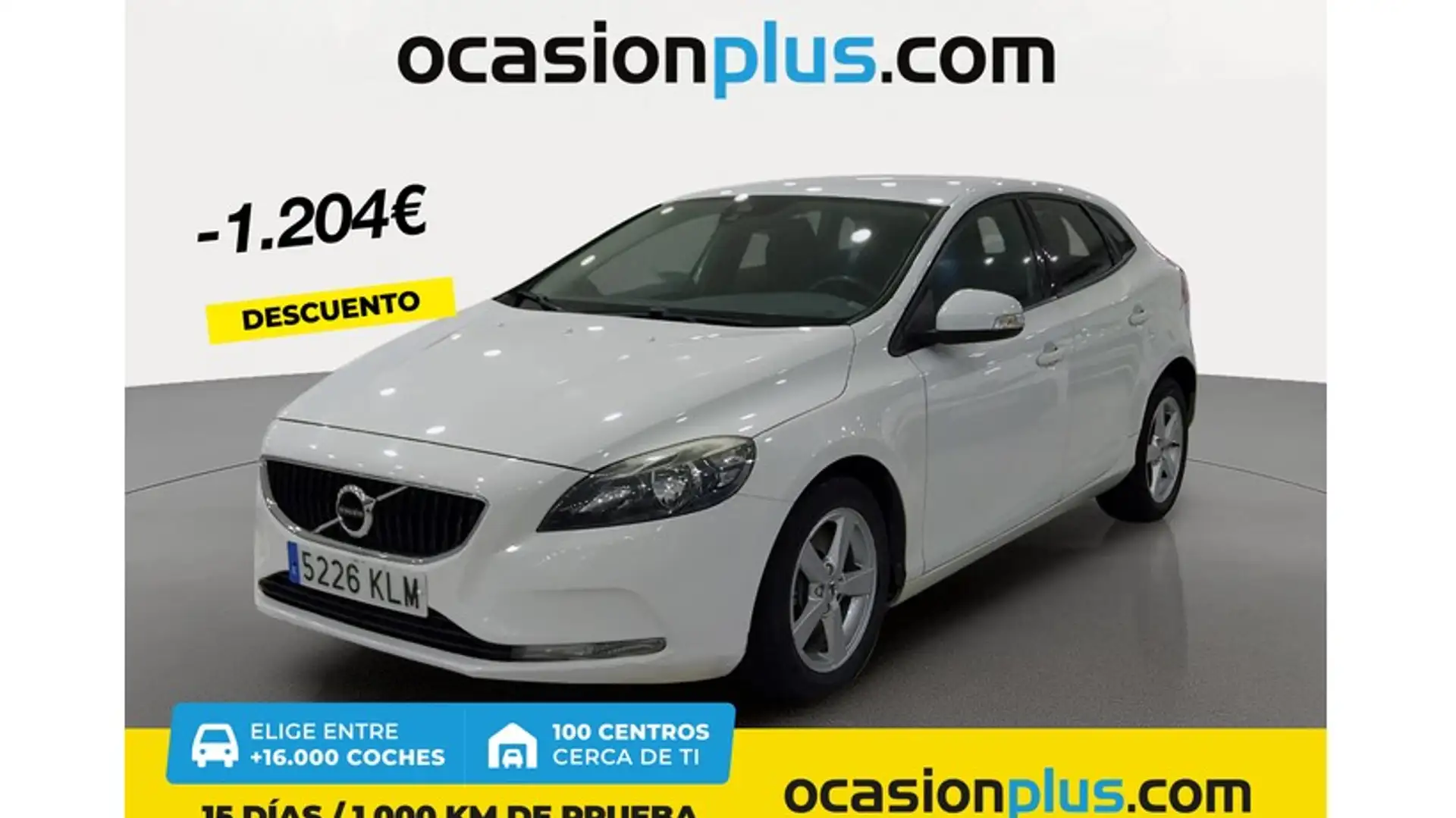 Volvo V40 D2 Kinetic Aut. 120 Blanc - 1
