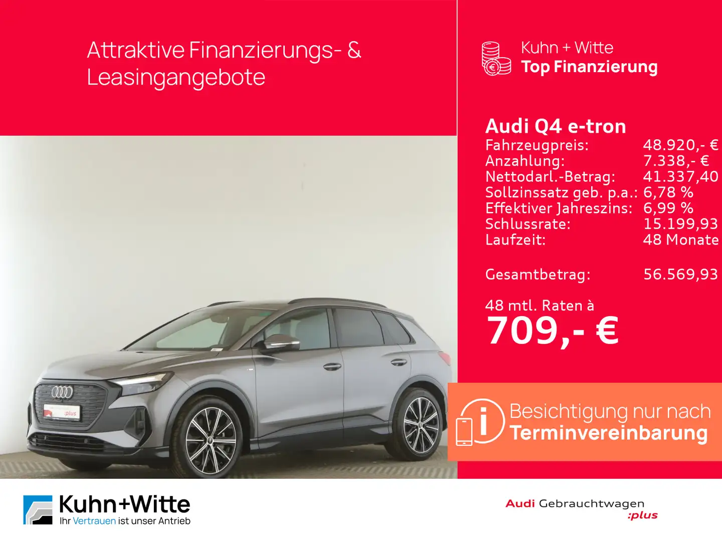 Audi Q4 e-tron 45 210 kW Grau - 1