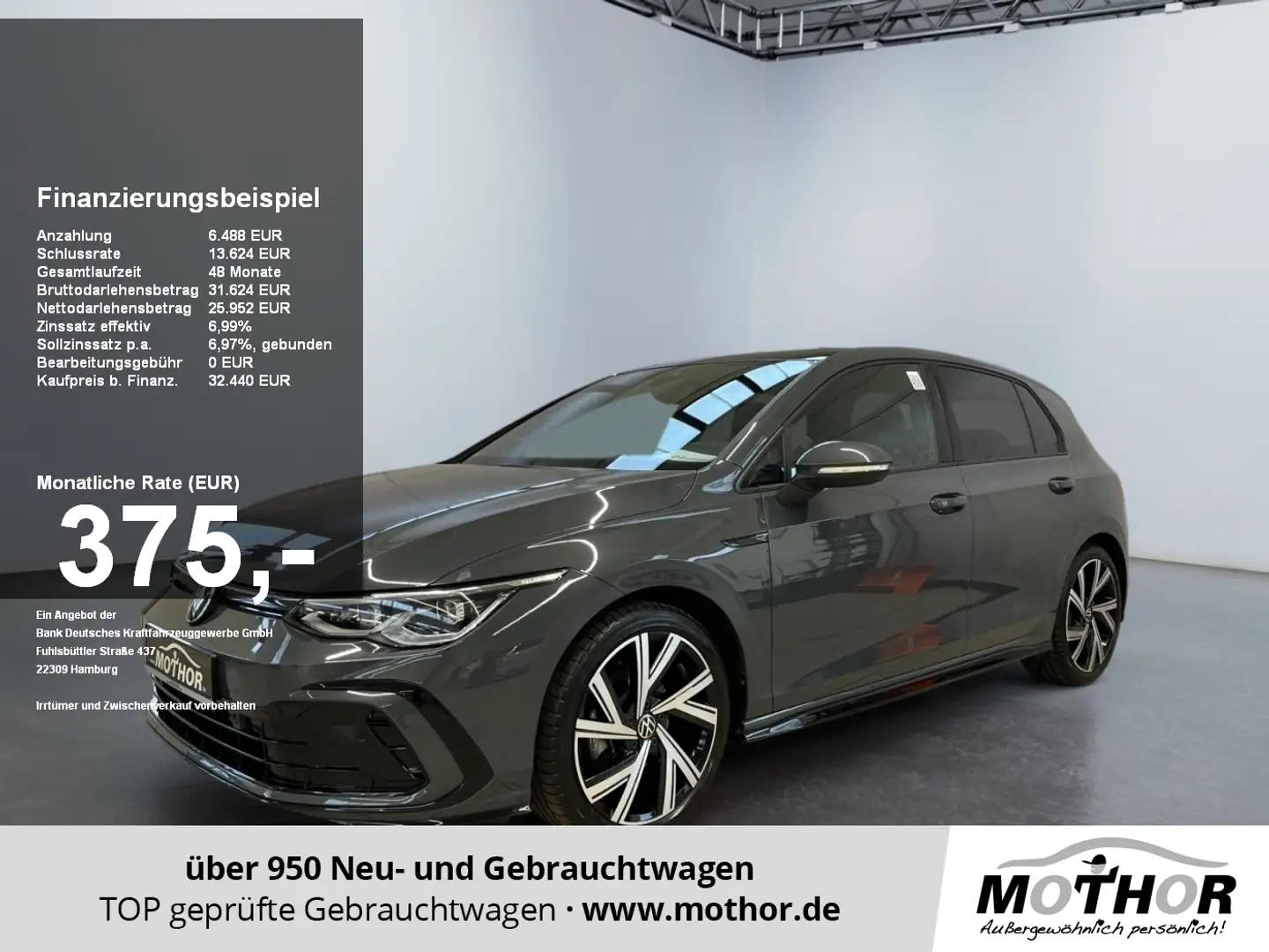 Volkswagen Golf VIII R-Line 2.0 TDI DSG Head Up Display Grau - 1