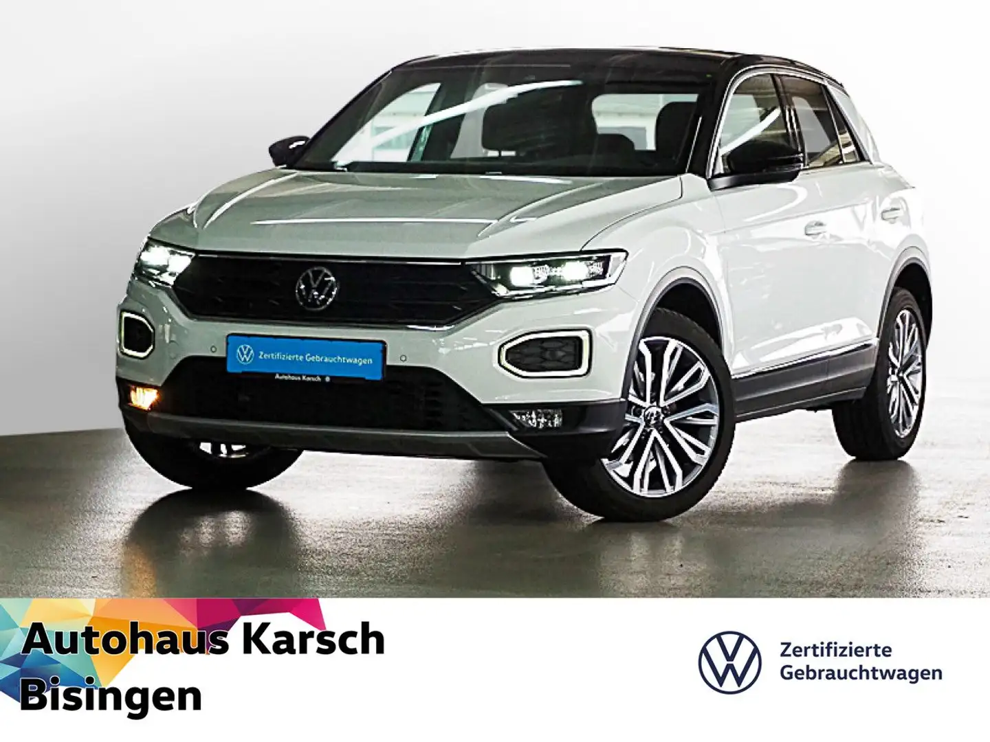 Volkswagen T-Roc 1.5 TSI DSG Sport NAVI, PDC, SH Bluetooth Weiß - 1