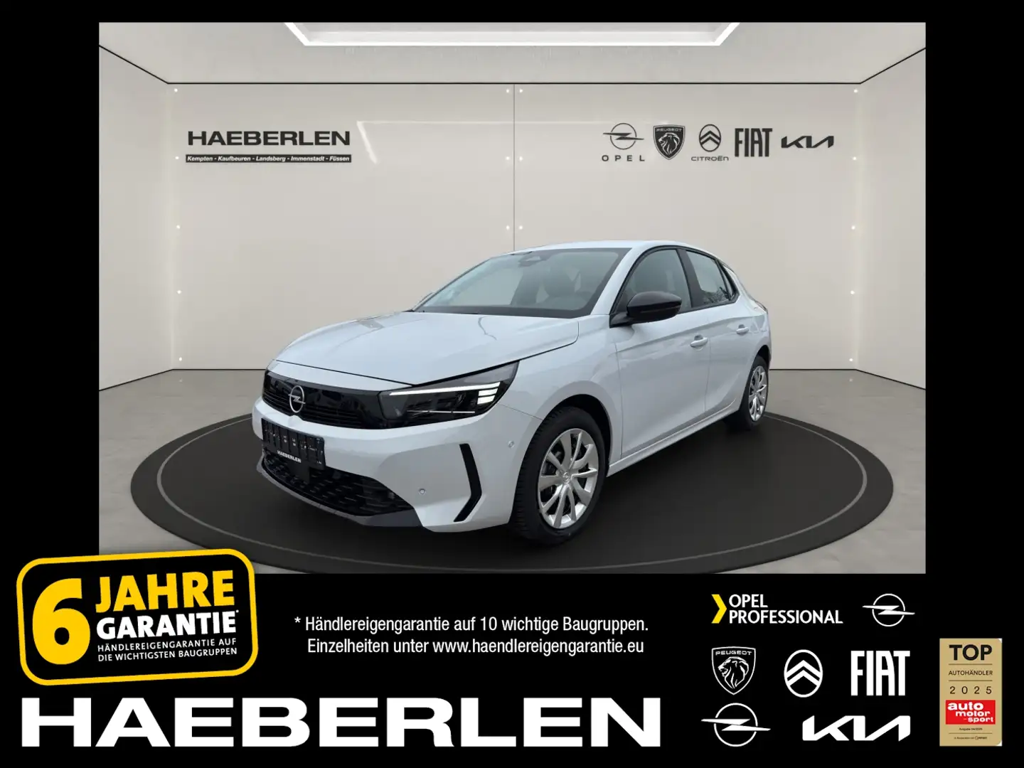 Opel Corsa Edition 1.2 Turbo Kam.*LED*CarPlay*Tempom. Weiß - 1