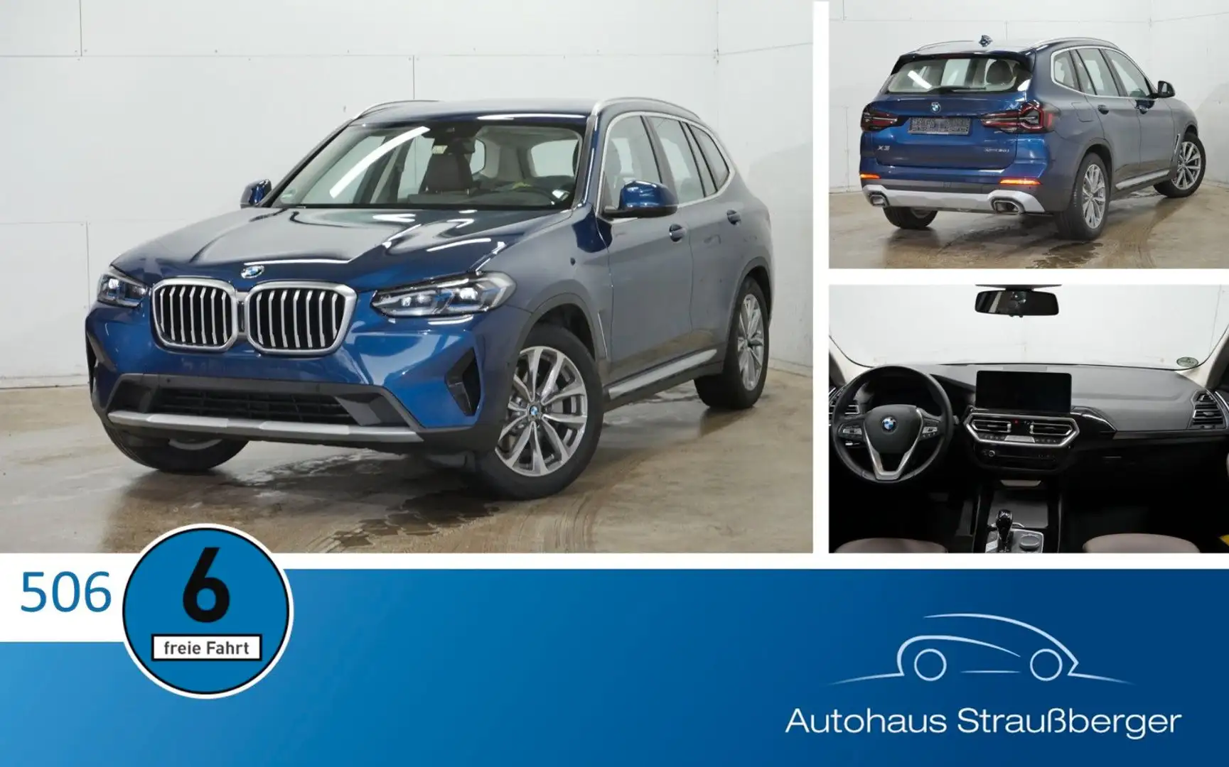 BMW X3 xDrive 30e AHK HiFi HuD KZU WLAN LED 3-ZK QI Schwarz - 1