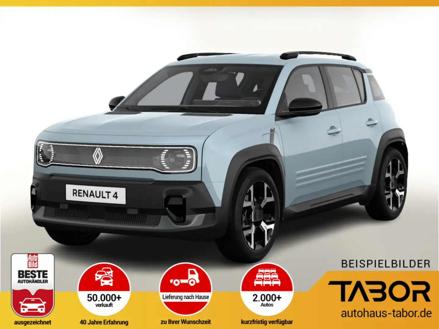 Renault R 4 Techno 150 Comfort Range el Heckkl Kam Blau - 1