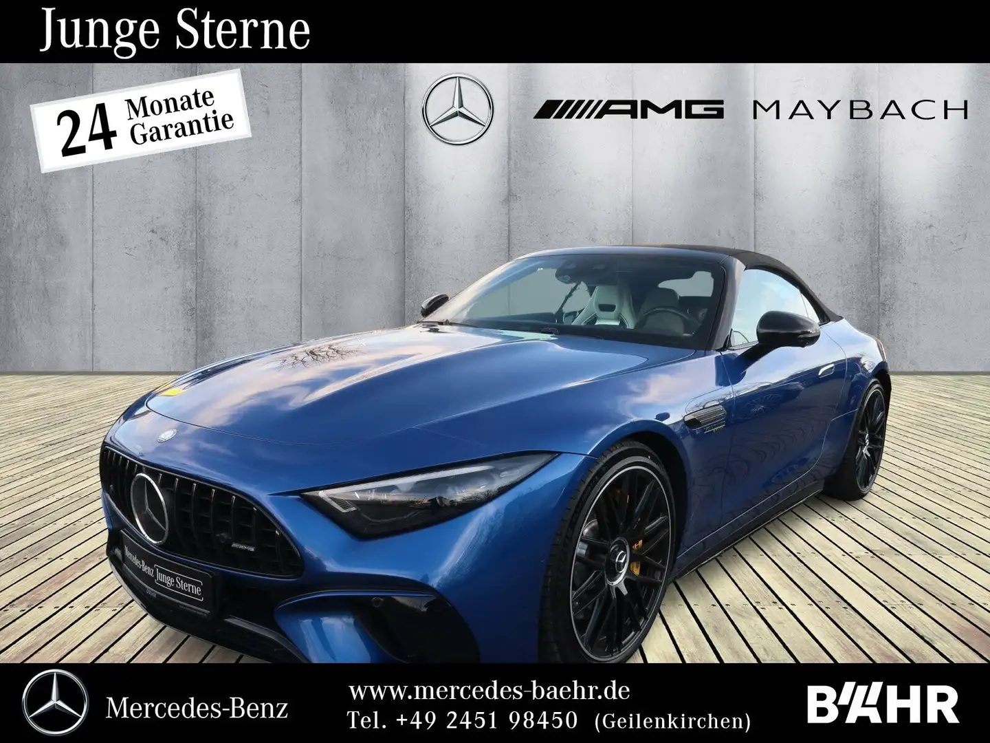 Mercedes-Benz SL 63 AMG SL 63 AMG 4M+ Night/Burmester3D/360°/Head-Up/21" Bleu - 1