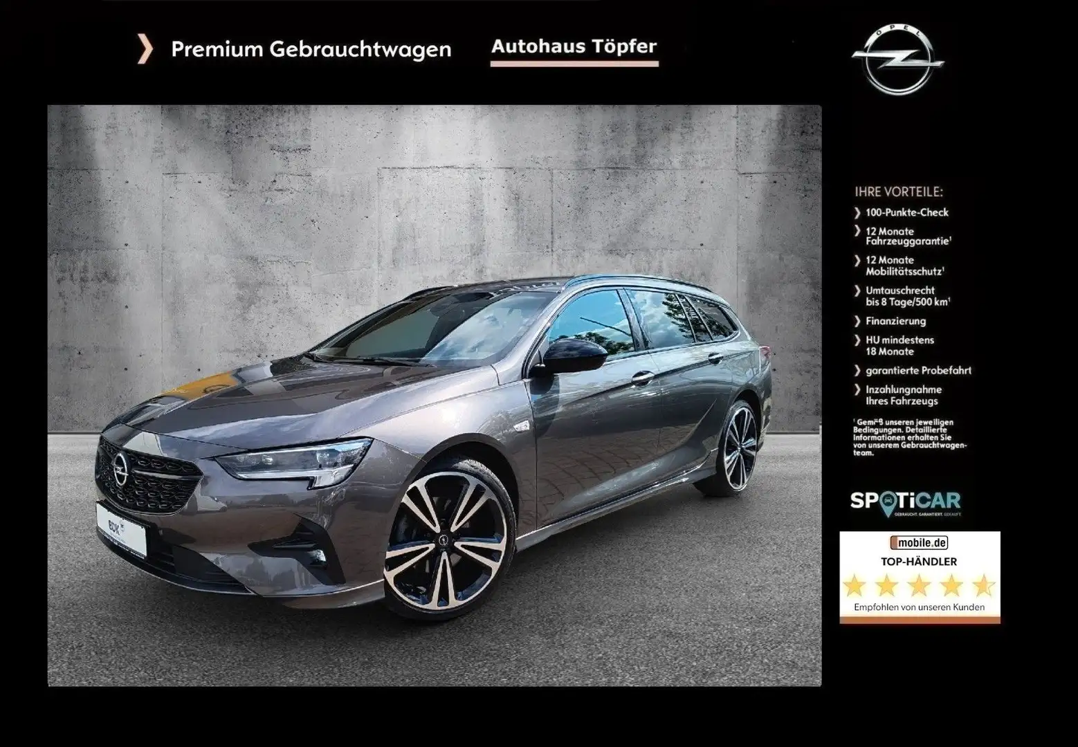 Opel Insignia B ST "Ultimate" Sport Paket mit 20Zoll Grijs - 1