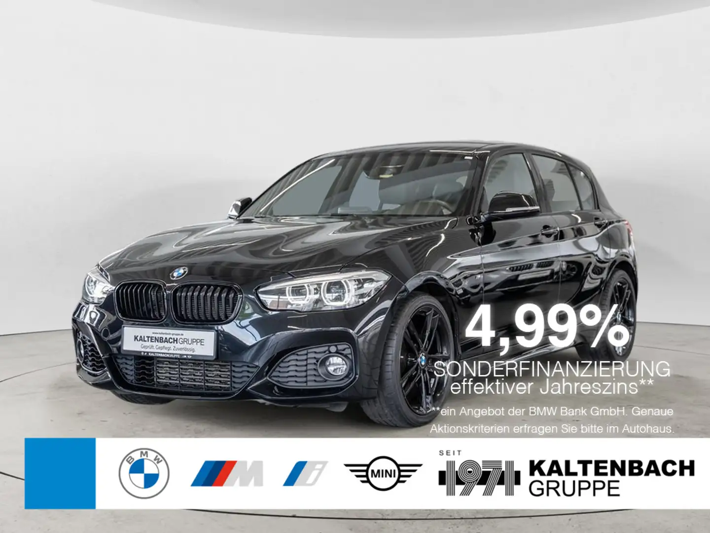 BMW 118 i M-Sportpaket LED NAVI LEDER SHZ PDC Negro - 1