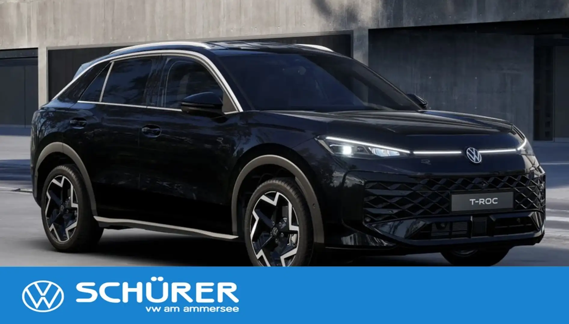 Volkswagen T-Roc R-Line 1.5eTSI DSG Neues Modell! 360° HuD Keyless Noir - 1