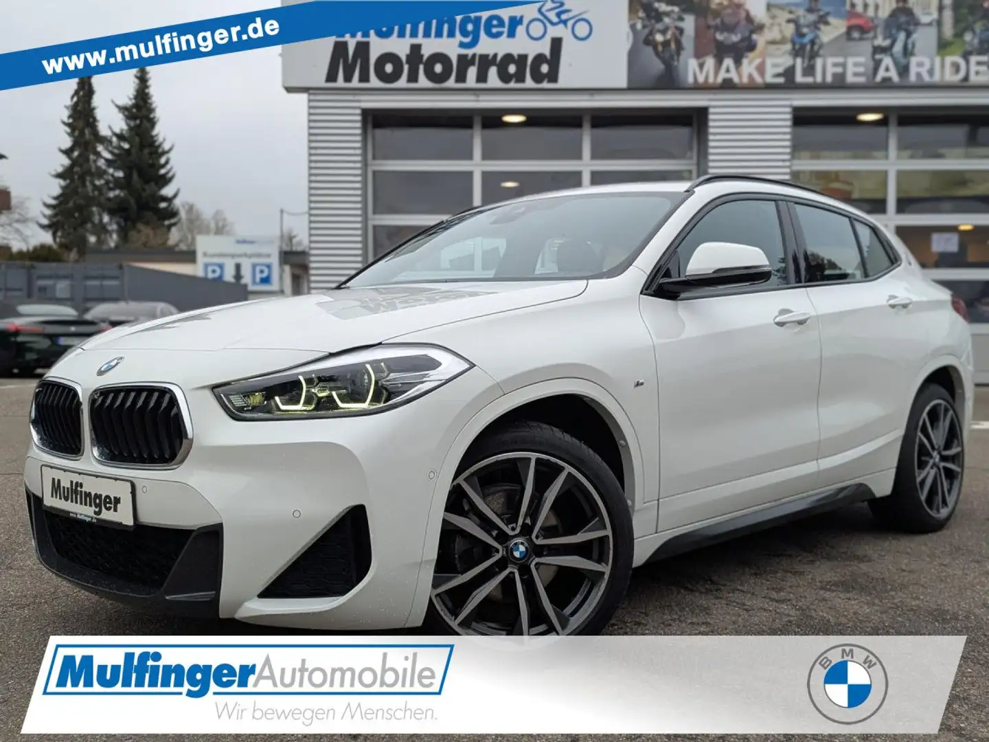 BMW X2 xDrive18d M Sport PanoDach Navi HiFi AHK 19" Weiß - 1