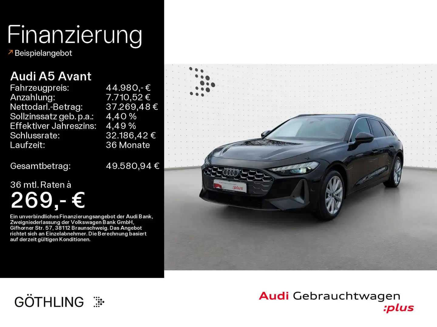 Audi A5 40 TDI advanced S tro*LED*Virtual*Navi+ Noir - 1