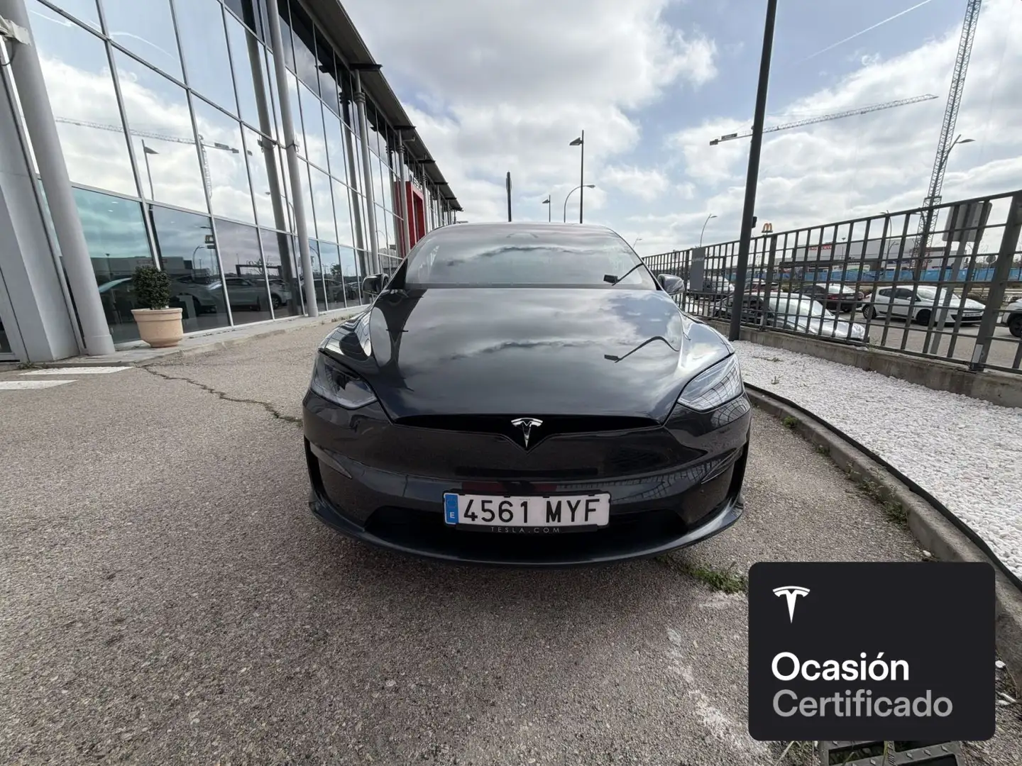 Tesla Model X Long Range AWD Gris - 2