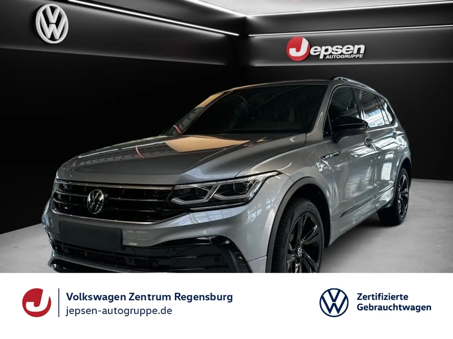 Volkswagen Tiguan Allspace R-Line 200 PS Black Style AHK Silber - 1