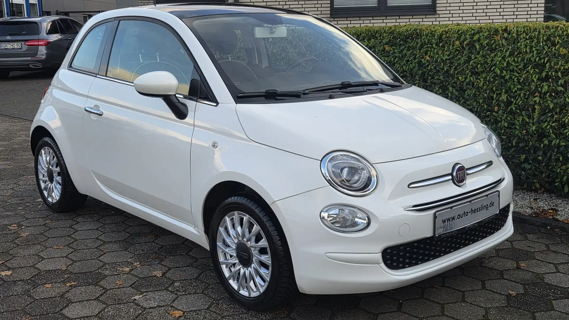 Fiat 500 Lounge Panoramadach Weiß - 1