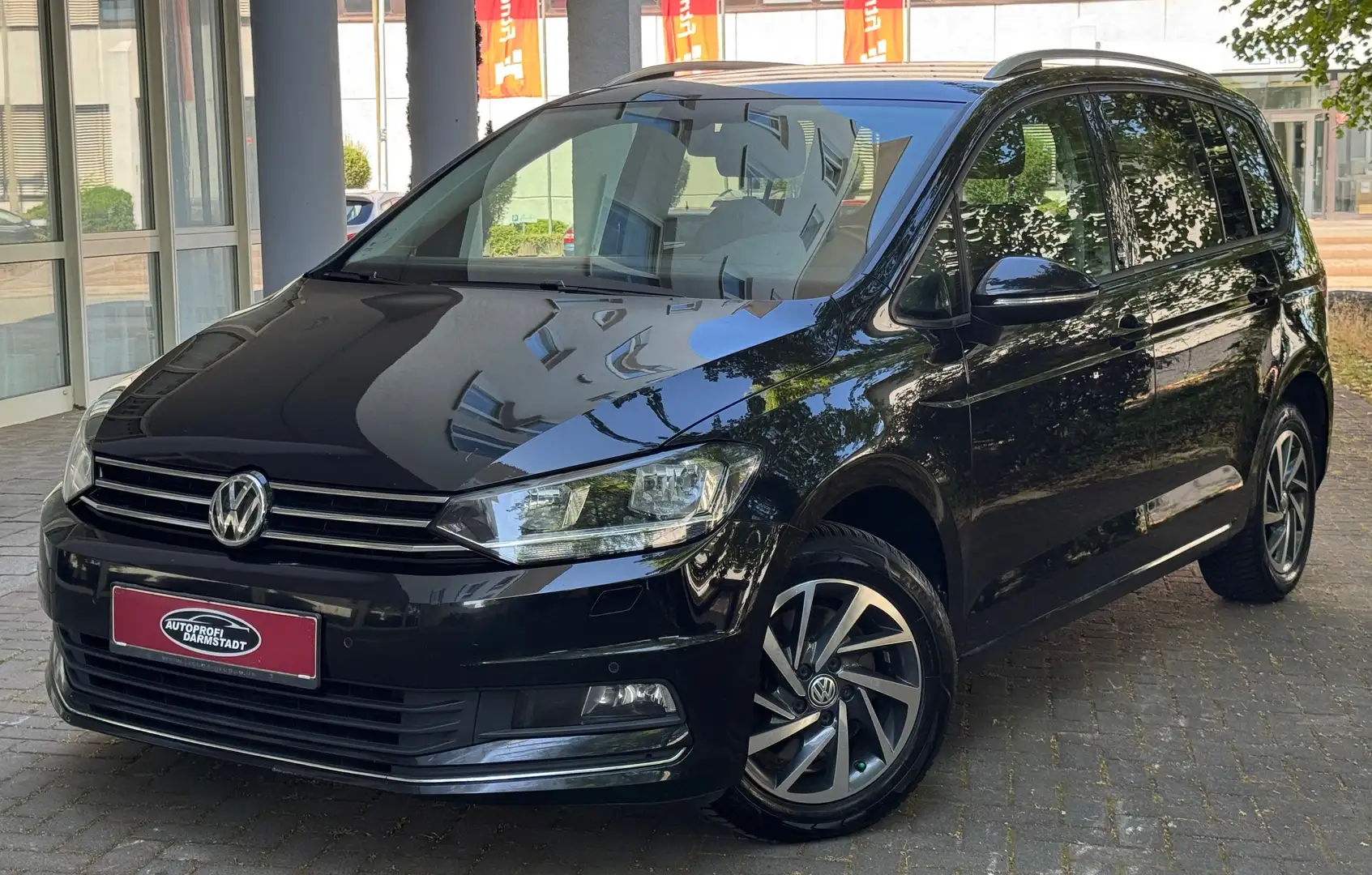 Volkswagen Touran TÜV AU NEU*KLIMA*7-SITZ*ANH KUPP*PDC*NAVIGATION Zwart - 1