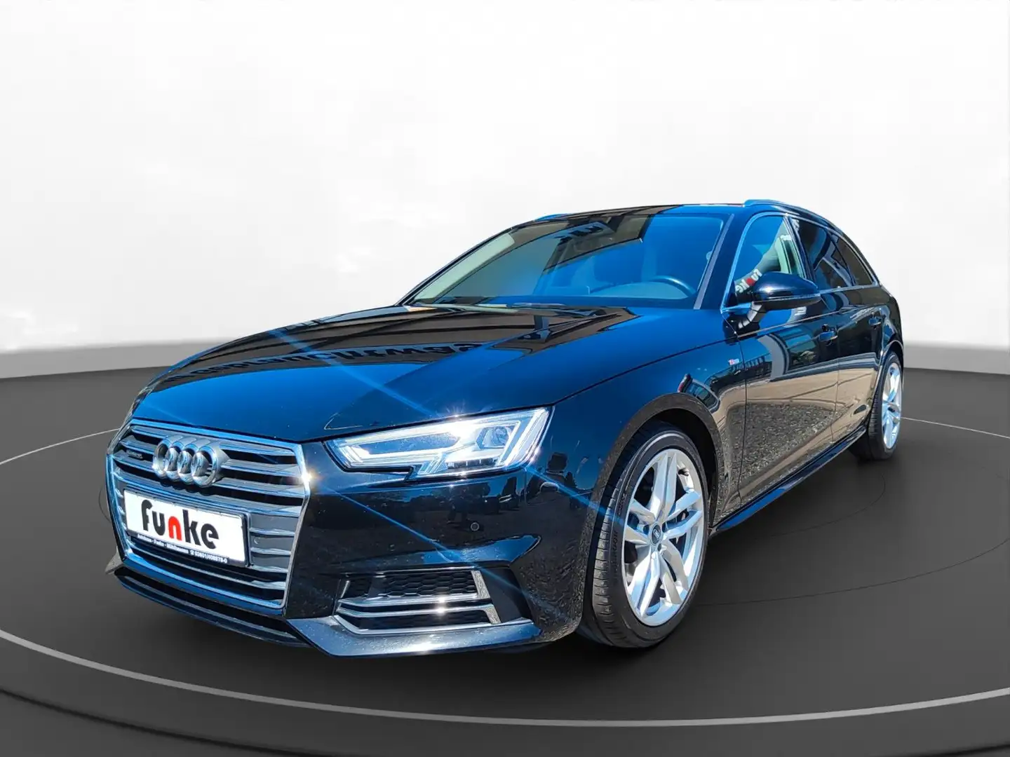 Audi A4 Avant 3.0 TDI quattro sport S line *VIRTUAL* Zwart - 1