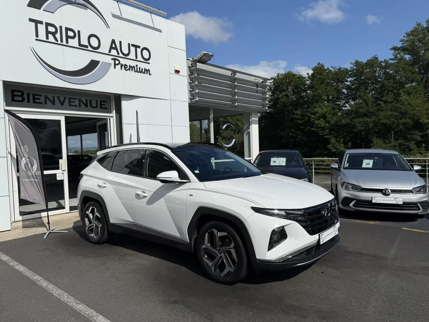 Hyundai TUCSON Tucson 1.6 CRDi Hybrid  136 - BV DCT-7  ATTELAGE + Blanc - 1