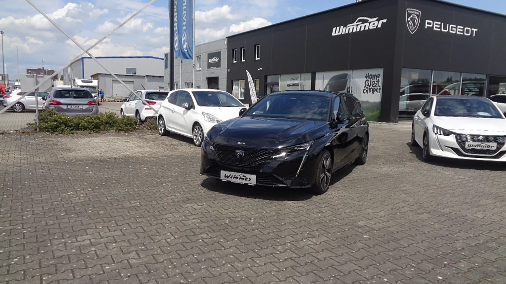 Peugeot 308 Hybrid 180 e-EAT8 GT GT, Voll Leder, Schiebedach Schwarz - 2