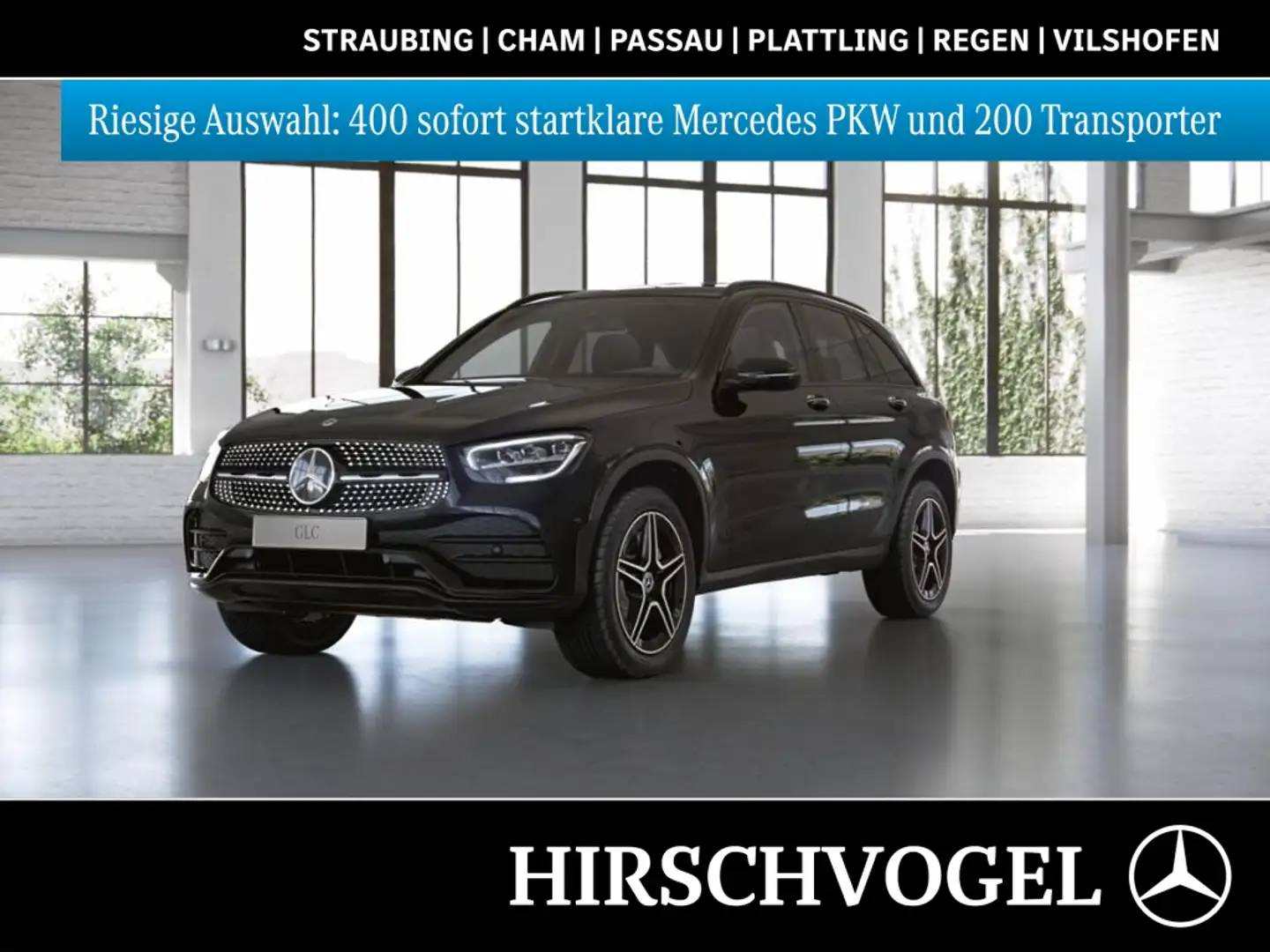 Mercedes-Benz GLC 300 de 4M AMG-Line+Night+KEYLESS+MBUX+Navi-P Schwarz - 1