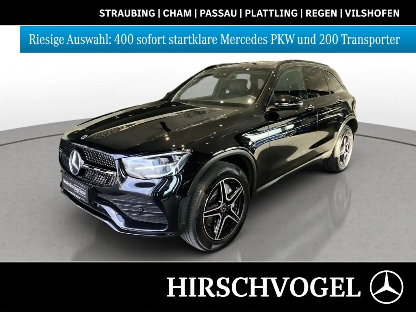 Mercedes-Benz GLC 300 de 4M AMG-Line+Night+KEYLESS+MBUX+Navi-P Schwarz - 1