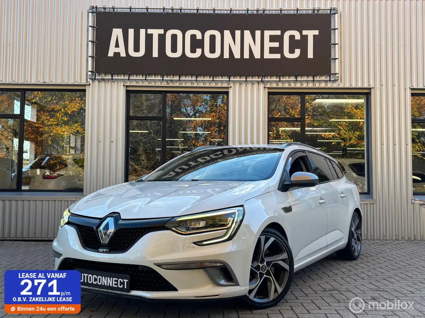 Renault Megane Estate 1.6 TCe GT, NAVI, CRUISE, AUTOMAAT Blanc - 1