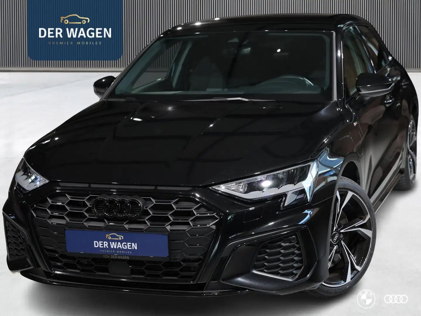 Audi A3 45 TFSIe S LINE BLACK ED. / ACC / CARPLAY / STOELV Zwart - 1