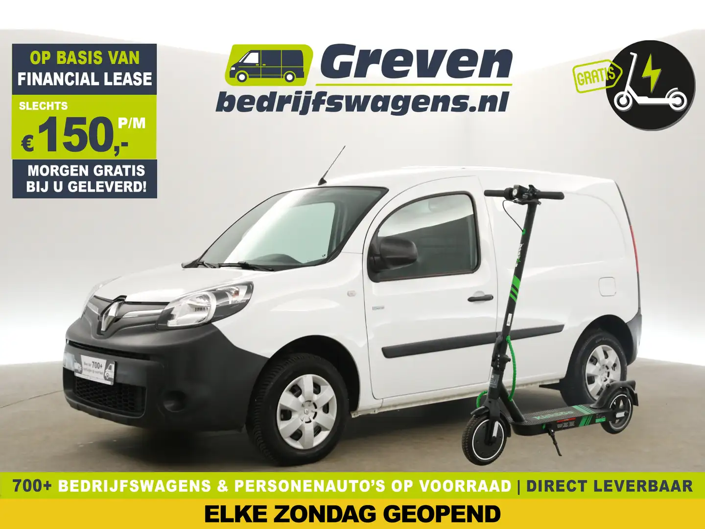 Renault Kangoo Z.E. Huur Accu | GRATIS E-Step! | EMISSIEVRIJE ZONE | E Wit - 1