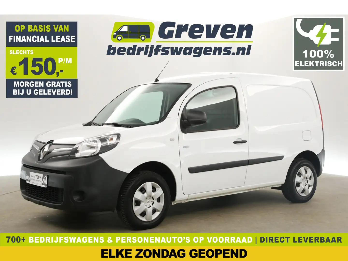 Renault Kangoo Z.E. Huur Accu | EMISSIEVRIJE ZONE | Elektrisch | Autom Blanc - 1
