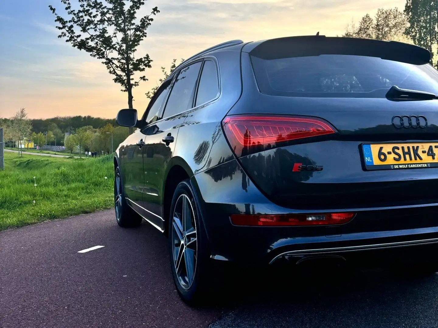 Audi Q5 2.0 TFSI q. Pro L 3xSline full adapt cruise contr Grijs - 1