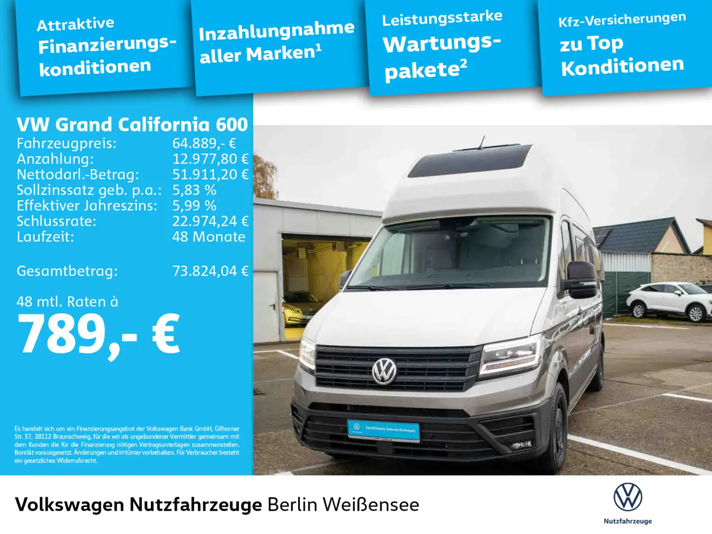 Volkswagen Grand California MR TDI AUT*MARKISE*GAS*SOLA Beige - 2