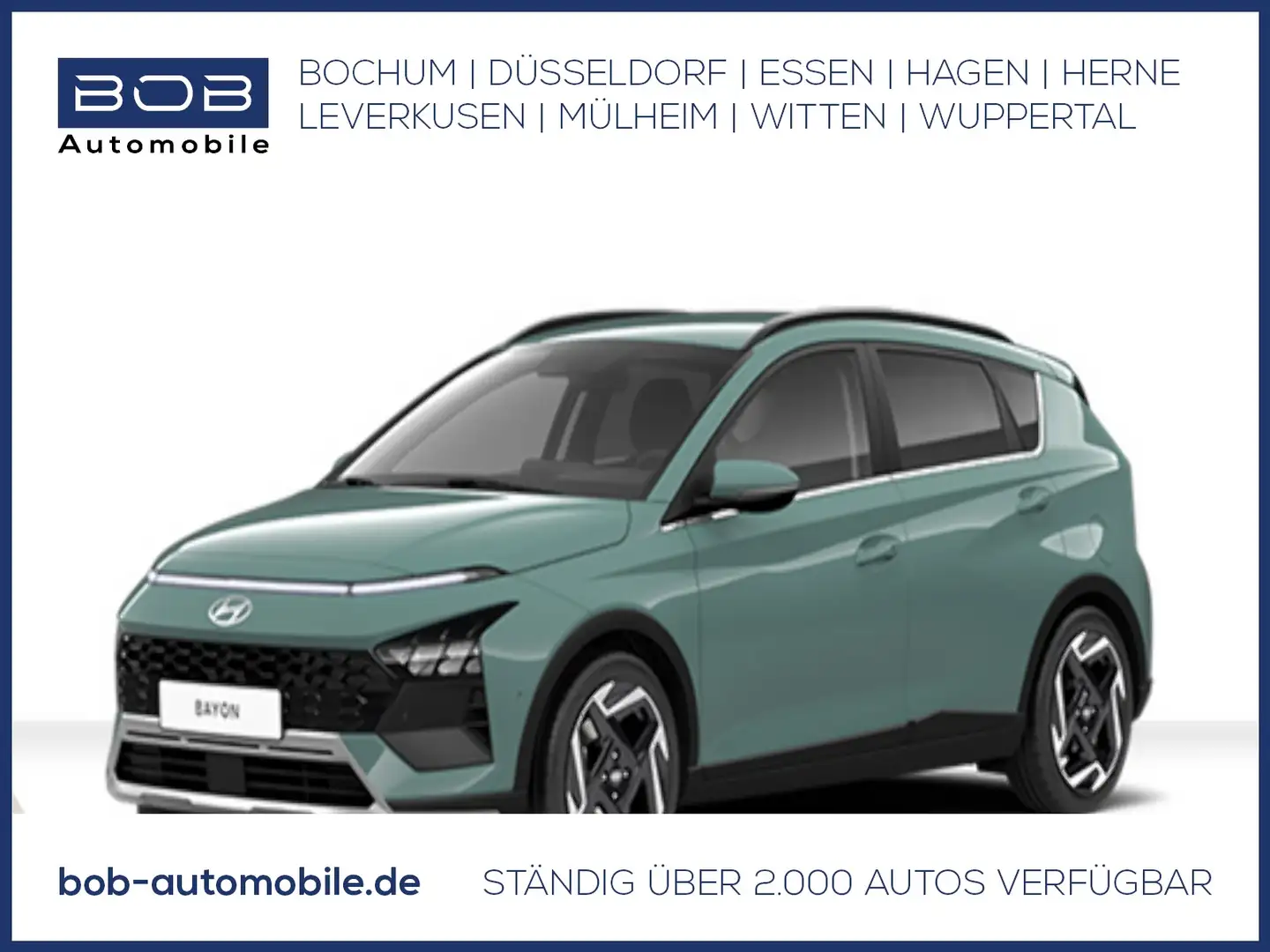 Hyundai BAYON Select Navi 1.0 T-GDI , Bestellfahrzeug Zelená - 1
