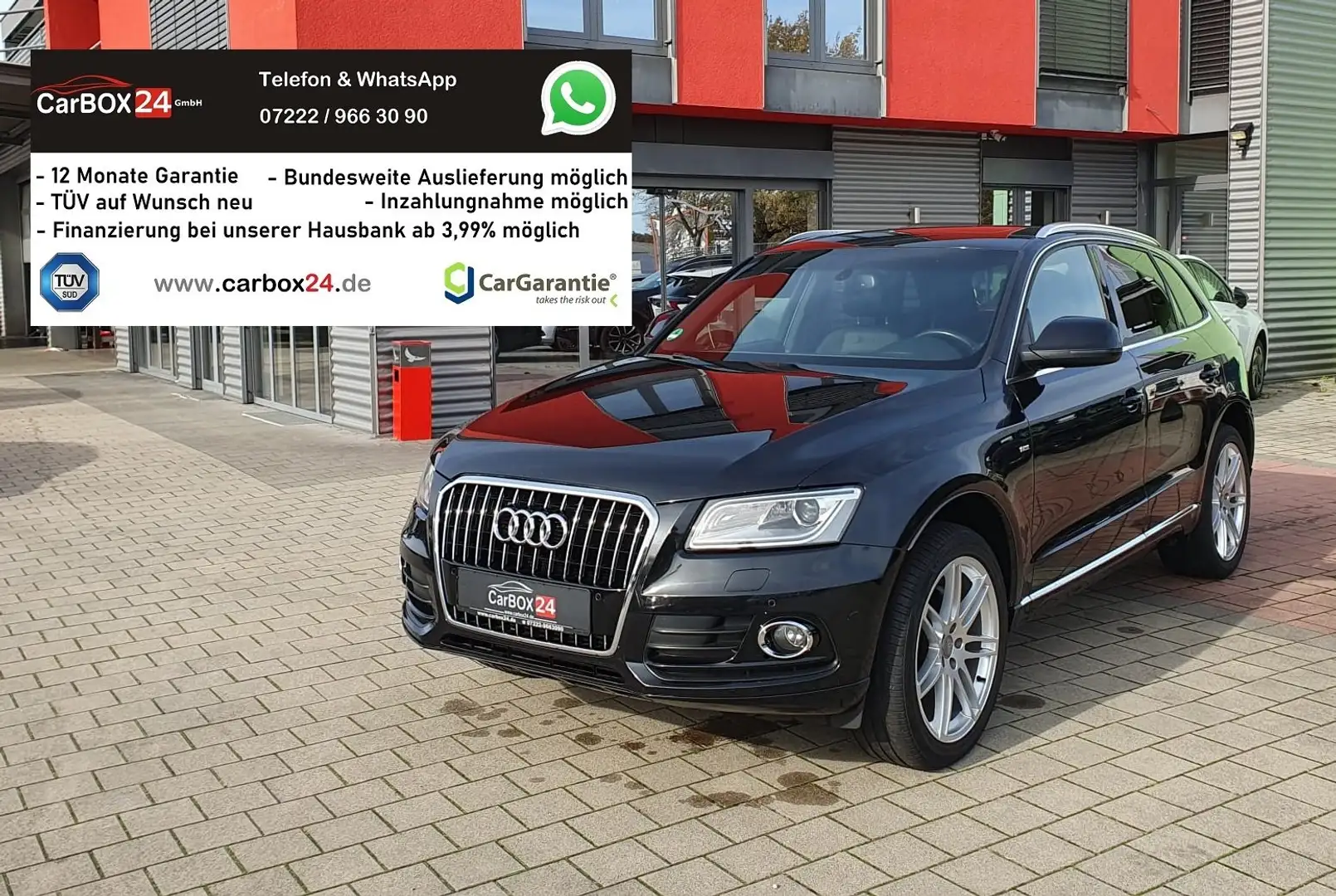 Audi Q5 2.0 TFSI quattro S-Line, TÜV+Service NEU Schwarz - 2