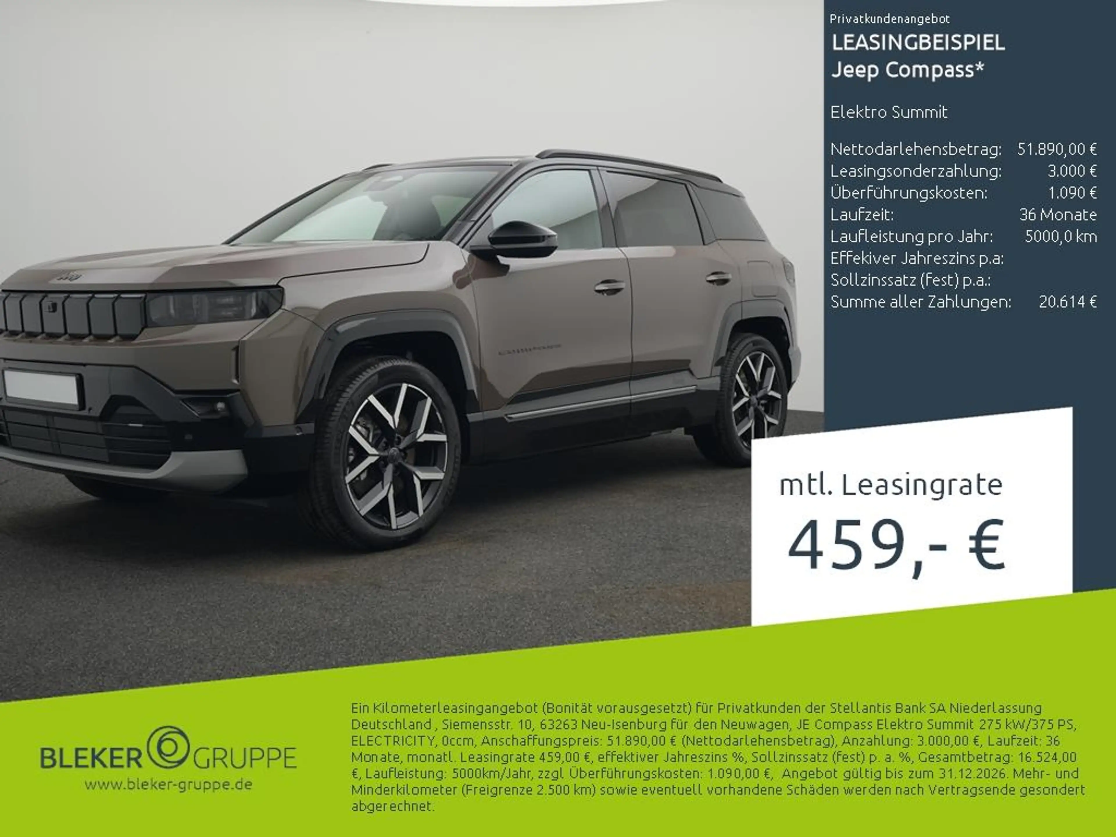 Jeep Compass Elektro Summit