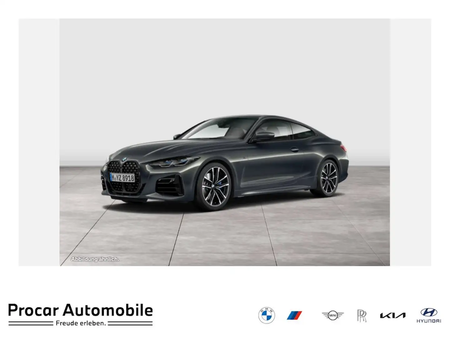 BMW 440 M440i xDrive Coupé HUD+RFK+NAVI+LASER+H&K Grau - 1