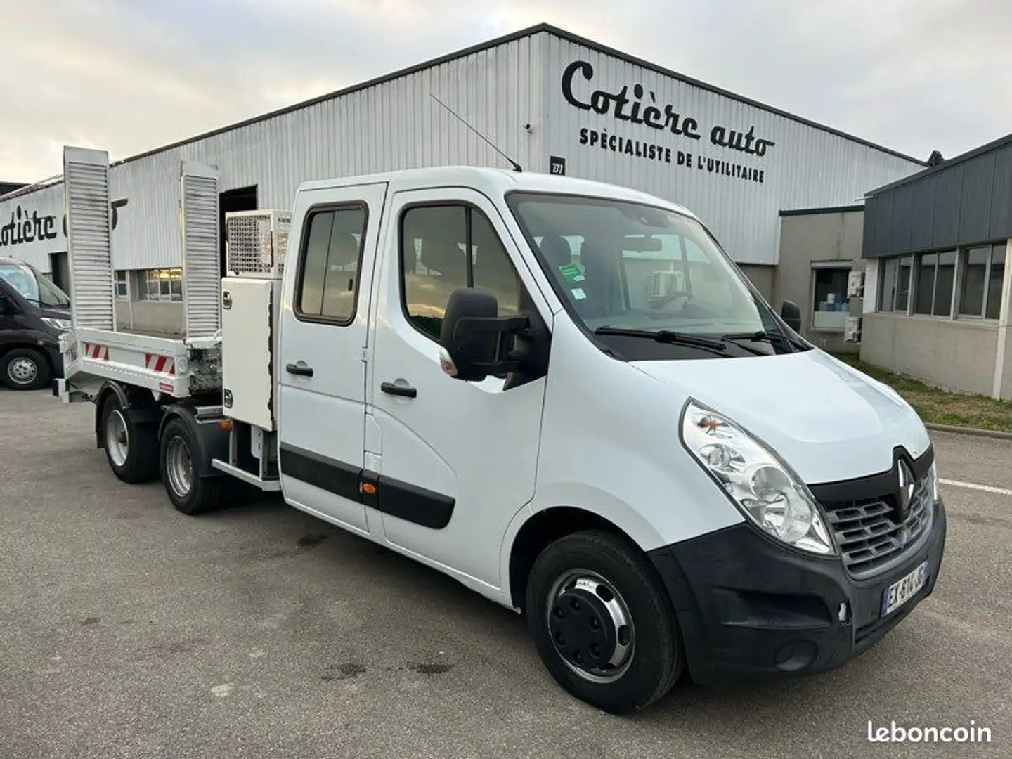 Renault Master 19990 ht double cabine maxicargo porte engin Blanc - 1