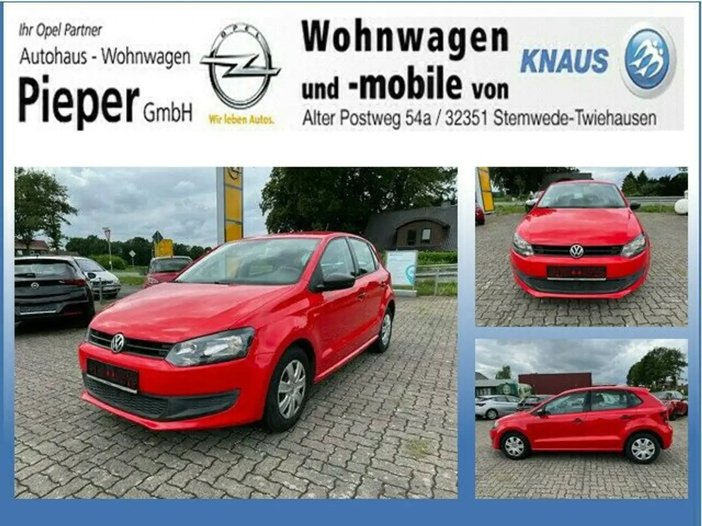 Volkswagen Polo Style Rouge - 1