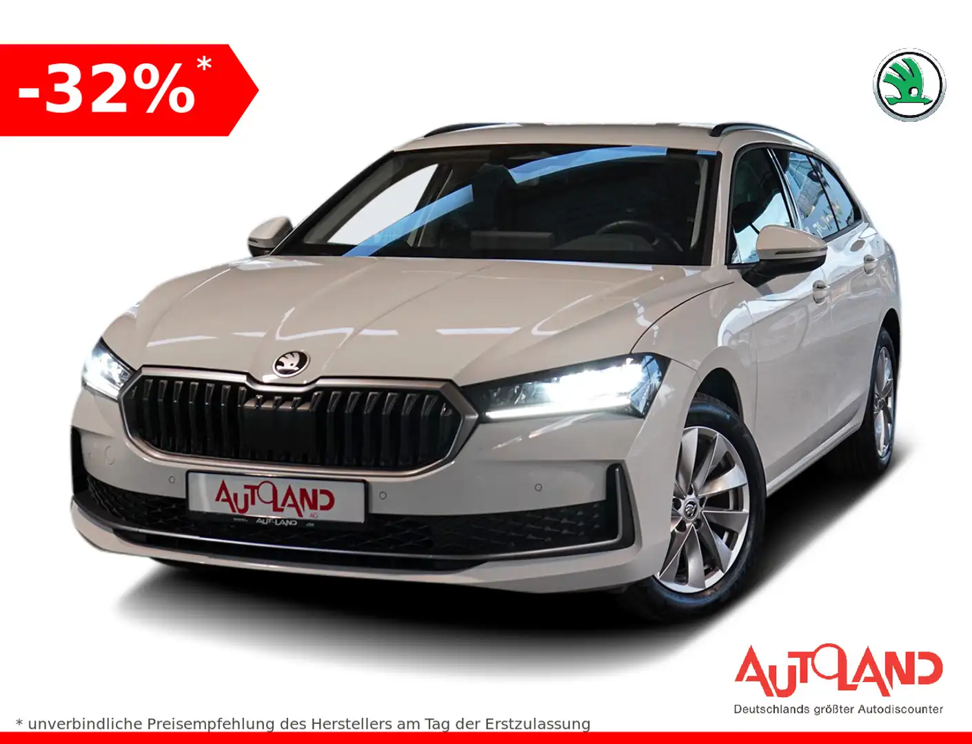 Skoda Superb Combi 2.0 TDI DSG LED ACC Navi Kamera Weiß - 1