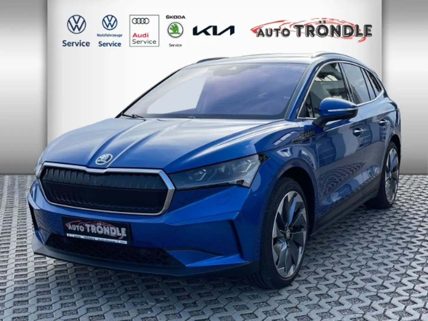 Skoda Enyaq 80 150 kW Suite +Leder +AHK +DCC Bleu - 1