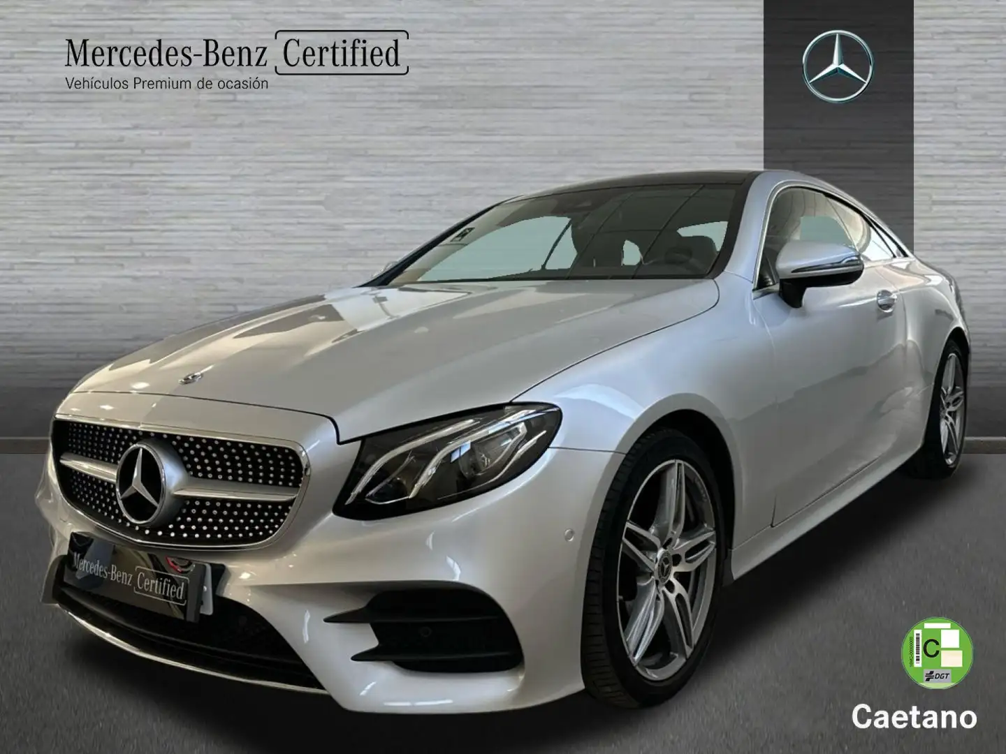 Mercedes-Benz E 220 Coupé d Plateado - 1