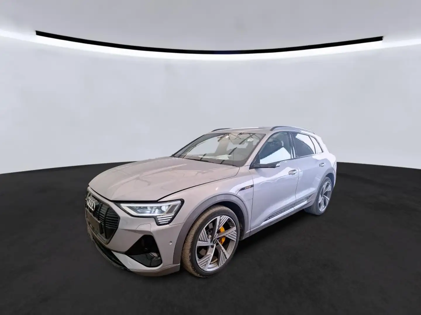Audi e-tron 55 2x S LINE BLACK ACC/HuD/PANO/MTRX/360° Zilver - 1