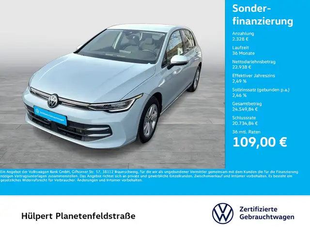 Volkswagen Golf VIII 1.5 eTSI LIFE FACELIFT ACC CARPLAY ALU